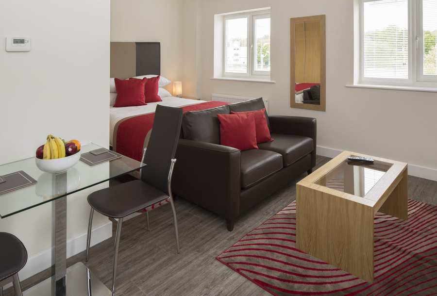 Bracknell Serviced Apartments – Beneficial House Apartments | Urban Stay Bracknell-Serviced-Apartments---Beneficial-House-Corporate-Accommodation---studio-bedroom-|-Urban-Stay