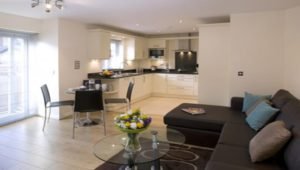 Cliddesden Place Short Stay Apartments Basingstoke UK Open Plan Kitchen