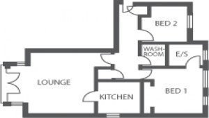 Short Stay Apartments Reading corporate serviced apartments UK - Tamesis Place floorplan | Urban Stay