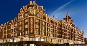 Harrods Knightsbridge Christmas Lights and Shopping London