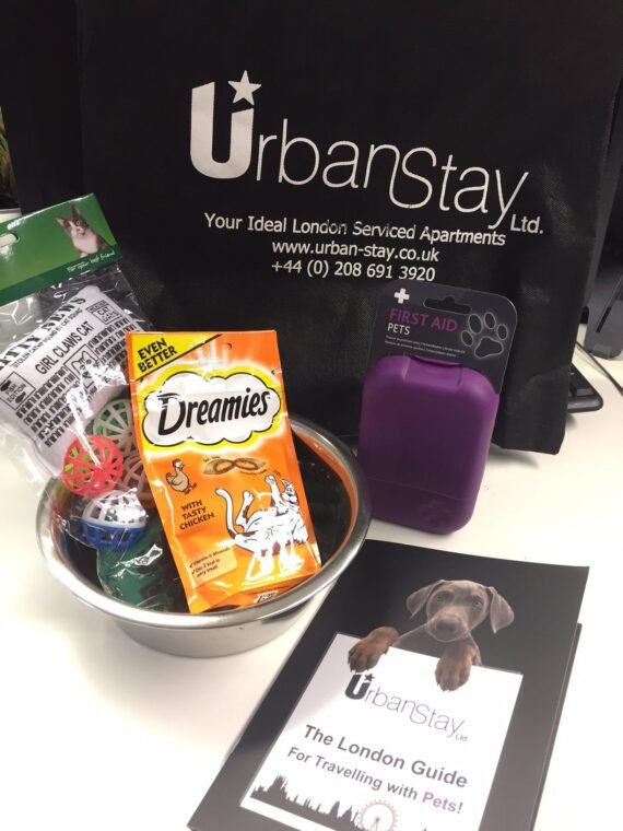 Pet welcome pack - Urban Stay pet friendly apartments London 7 FREE Pet welcome pack with Urban Stay pet friendly apartments London - Book now! +44 (0) 208 691 3920