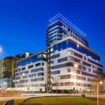 Skyline Plaza Exterior Outside Night