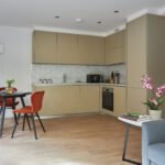 Hammersmith Short-Lets Accommodations showcases expert interior design with contemporary, comfortable furnishings. ideal for relaxation. Book Now +44 (0) 208 691 3920