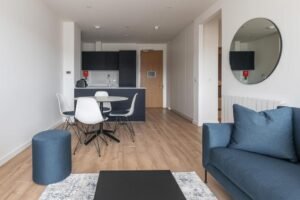 Stay at The Cornerstone, a spacious serviced apartment in Dublin, perfect for business travellers and tourists. Comfortable, convenient, and well-connected. | Urban Stay