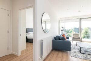 Stay at The Cornerstone, a spacious serviced apartment in Dublin, perfect for business travellers and tourists. Comfortable, convenient, and well-connected. | Urban Stay