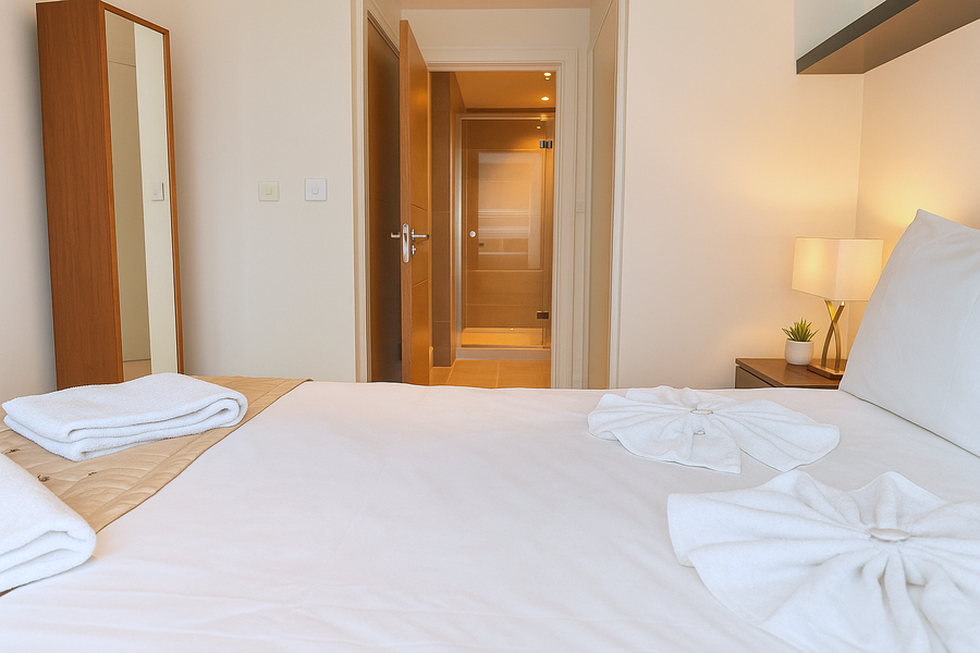 Vauxhall Serviced Accommodation For Leisure Stays | Urban Stay Book-Vauxhall-Serviced-Accommodation-located-near-The-London-Eye-&-Vauxhall-Tube-Station.-Vauxhall-Apartments-features-a-flat-screen-TV.