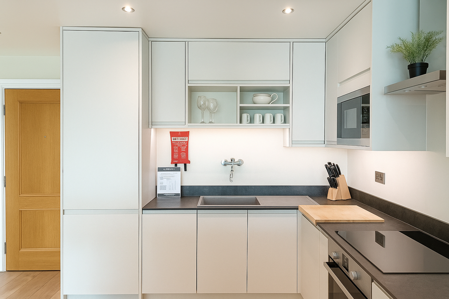 Vauxhall Serviced Accommodation London City | Urban Stay Stay-at-our-Vauxhall-Serviced-Accommodation-in-St-George's-Wharf.-Modern-riverside-apartments-near-transport,-landmarks,-and-business-hubs.