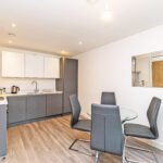Book Manchester City Centre accommodation at Halo House. Modern short let serviced apartment near Northern Quarter and Victoria Station.