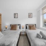 Book Lancashire accommodation in Middleton. Modern 2-bedroom home for up to 6 guests with Wi-Fi, fully equipped kitchen, and family-friendly amenities. Ideal for Manchester short lets, self-catering accommodation Manchester, and corporate stays.