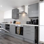 Book stylish Yorkshire Holiday Rentals in Yeadon. Modern 2-bedroom apartments with kitchens, free Wifi, parking, and easy access to Leeds Airport.