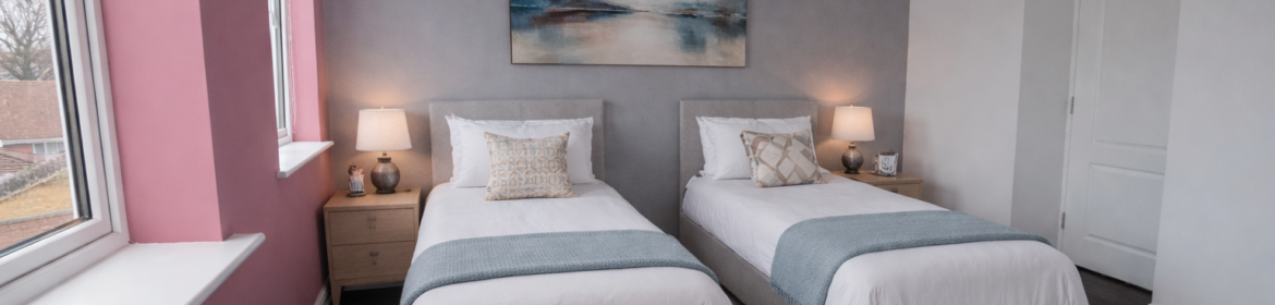 Book Accommodation in Bedford for family, contractor, and business stays. Spacious Bedfordshire  Holiday Apartments with parking & transport links.Book Now