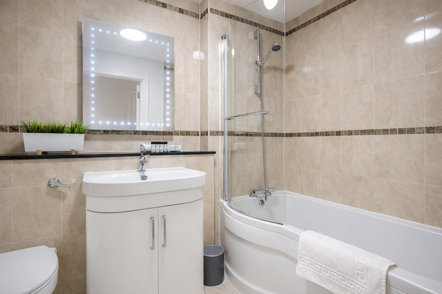 Nevis Bathroom – 1 Bed